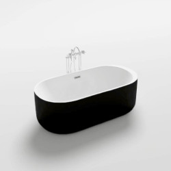 WANNA WOLNOSTOJĄCA VOX 501 CZARNA PRZELEW CHROM 170x80 CM VOX-501-BL-170