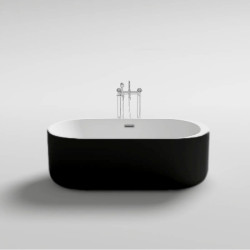 WANNA WOLNOSTOJĄCA VOX 501 CZARNA PRZELEW CHROM 170x80 CM VOX-501-BL-170