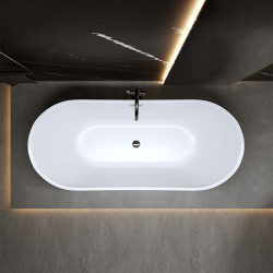 WANNA WOLNOSTOJĄCA RICA 513D BIAŁA 180x80 CM RICA-513D-180X80