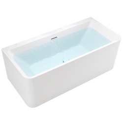 WANNA WOLNOSTOJĄCA PRZYŚCIENNA SOFIA 515D BIAŁA PRZELEW BIAŁY POŁYSK 170x75 CM SOFIA-515D-P-WH