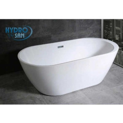 WANNA WOLNOSTOJĄCA PORTO 503A BIAŁA PRZELEW CHROM 150x75 CM PORTO-503A-150X75