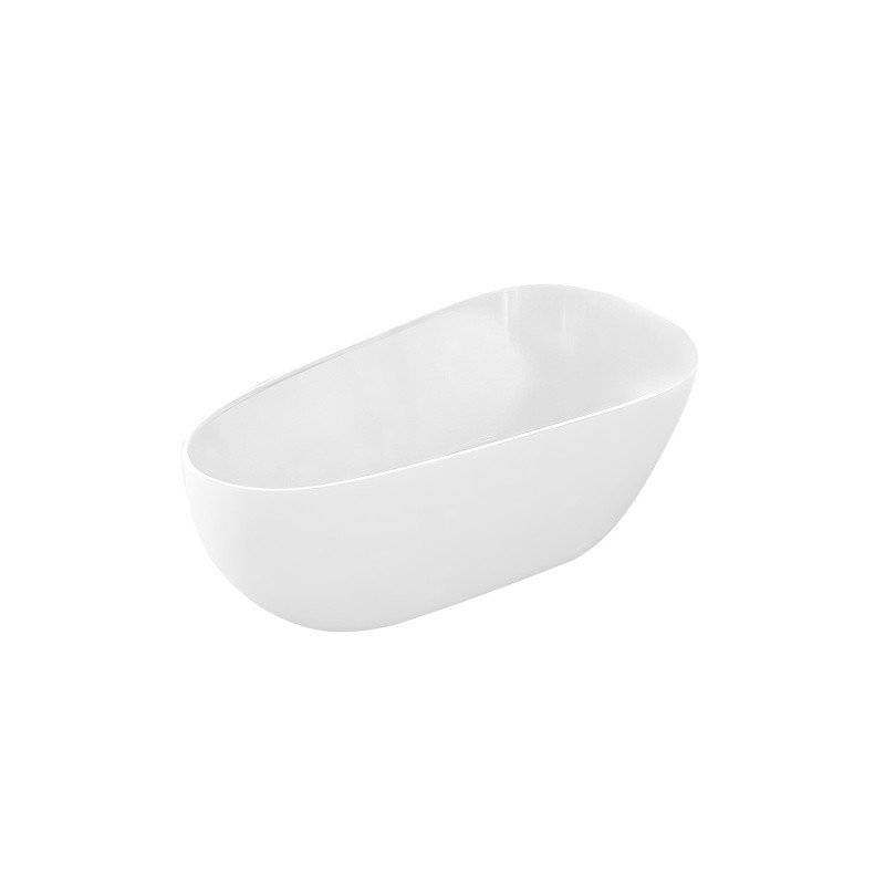 WANNA WOLNOSTOJĄCA BALI 508D BIAŁA PRZELEW CHROM 170x80 CM BALI-508D-170X80