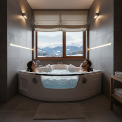 WANNA SPA Z HYDROMASAŻEM ORINO 632C 135x135 CM ORINO-632C-135