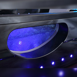 WANNA SPA Z HYDROMASAŻEM IRIS CZARNA FALA 933B 160x84 CM IRIS-933B-BL-W