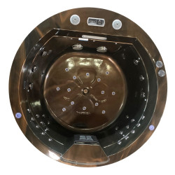 WANNA OGRODOWA Z HYDROMASAŻEM DELLA 916 MAGMA GOLD OBUDOWA ANTRACYT 170x170 CM DELLA-916-170-4759