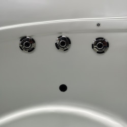 WANNA OGRODOWA Z HYDROMASAŻEM DELLA 916 BIAŁA PERŁA OBUDOWA ANTRACYT 170x170 CM DELLA-916-170-4760