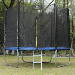 TRAMPOLINA OGRODOWA DLA DZIECI ZUMA 8FT CZARNO/NIEBIESKA 244 CM 8FT-ZUMA-244