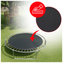 TRAMPOLINA OGRODOWA DLA DZIECI SKY 10FT CZARNO-POMARAŃCZOWA 305 CM 10FT-SKY-305-OR
