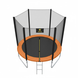 TRAMPOLINA OGRODOWA DLA DZIECI SKY 10FT CZARNO-POMARAŃCZOWA 305 CM 10FT-SKY-305-OR