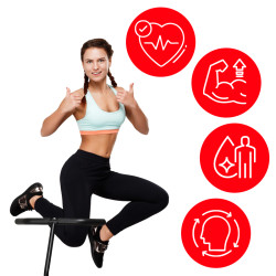 TRAMPOLINA FITNESS NIEBIESKA 130 CM TRAMP-FITNESS-130