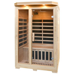 SAUNA SUCHA INFRARED NISKOTEMPERATUROWA LAHTI2 2-3 OSOBOWA 120x120 CM LAHTI2