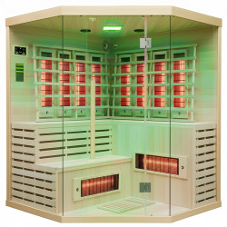 SAUNA SUCHA INFRARED NISKOTEMPERATUROWA ALTA7 5-6 OSOBOWA 180x180 CM ALTA7