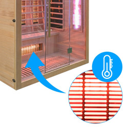 SAUNA SUCHA INFRARED NISKOTEMPERATUROWA ALTA5 3-4 OSOBOWA 175x120 CM ALTA5