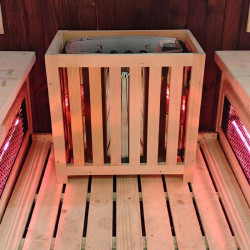 SAUNA OGRODOWA KOMBO FIŃSKA - INFRARED BECZKA HAMAR-A 4-6 OSOBOWA 180x200 CM HAMAR-A