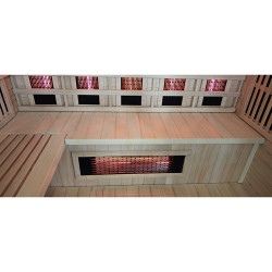 SAUNA INFRARED/FIŃSKA HELSI1 Z PIECEM HARVIA 6KW 4-5 OSOBOWA 180x160 CM 2w1 HELSI1