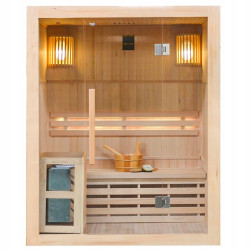 SAUNA FIŃSKA WYSOKOTEMPERATUROWA Z PIECEM OSLO3/HARVIA 3-4 OSOBOWA 150x120 OSLO3