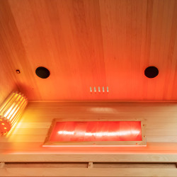 SAUNA FIŃSKA WYSOKOTEMPERATUROWA Z PIECEM LARK5/HARVIA 6KW 4-5 OSOBOWA 180x160 CM LARK5