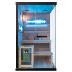 SAUNA FIŃSKA WYSOKOTEMPERATUROWA Z PIECEM LARK1/HARVIA 3,5KW 1-2 OSOBOWA 120x120 CM LARK1