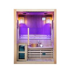 SAUNA FIŃSKA WYSOKOTEMPERATUROWA Z PIECEM KEMI3/HARVIA 3-4 OSOBOWA 150x120 KEMI3