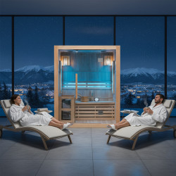 SAUNA FIŃSKA WYSOKOTEMPERATUROWA Z PIECEM KEMI3/HARVIA 3-4 OSOBOWA 150x120 KEMI3