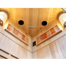 SAUNA FIŃSKA WYSOKOTEMPERATUROWA Z PIECEM KEMI2/HARVIA 1-2 OSOBOWA 120x120 KEMI2