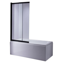 PARAWAN NAWANNOWY PR07 CZARNY 85x150 CM 6 MM PR07-BL-85X150