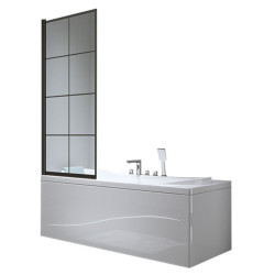 PARAWAN NAWANNOWY PR02 CZARNY 70x140 CM 6 MM PR02-BL-70X140