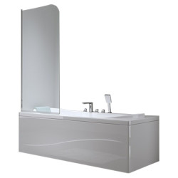PARAWAN NAWANNOWY PR01 CHROM 80x140 CM 6 MM PR01-80X140