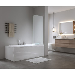PARAWAN NAWANNOWY PR01 CHROM 80x140 CM 6 MM PR01-80X140
