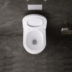 MISKA WC WISZĄCA TORNADO NERO-WH-03 BIAŁA DESKA WOLNOOPADAJĄCA DUROPLAST NERO-WH-03