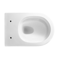 MISKA WC WISZĄCA TORNADO MIZU-WH-TR-03 BIAŁA DESKA WOLNOOPADAJĄCA DUROPLAST MIZU-WH-TR-03