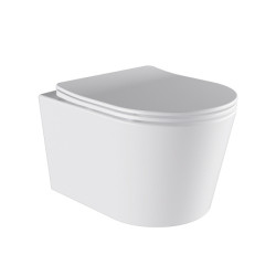 MISKA WC WISZĄCA TORNADO ELITE-WH-03 BIAŁA DESKA WOLNOOPADAJĄCA DUROPLAST ELITE-WH-03
