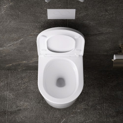 MISKA WC WISZĄCA TORNADO ELITE-WH-02 BIAŁA DESKA WOLNOOPADAJĄCA DUROPLAST ELITE-WH-02