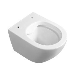 MISKA WC WISZĄCA RIMLESS MIZU-WH-RIM-03 BIAŁA DESKA WOLNOOPADAJĄCA DUROPLAST MIZU-WH-RIM-03