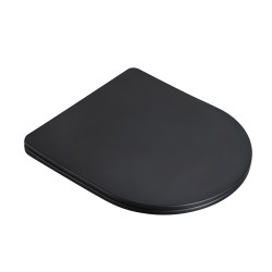 MISKA WC WISZĄCA RIMLESS MIZU-BL-RIM-03 CZARNA DESKA WOLNOOPADAJĄCA DUROPLAST MIZU-BL-RIM-03