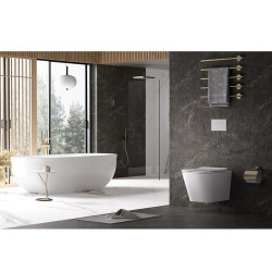 MISKA WC WISZĄCA RIMLESS AQUA-WH-03 BIAŁA DESKA WOLNOOPADAJĄCA DUROPLAST AQUA-WH-03