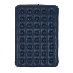 MATERAC DMUCHANY POMPOWANY WELUROWY DWUOSOBOWY REST GRANATOWY 191x137 CM REST-DUBLE