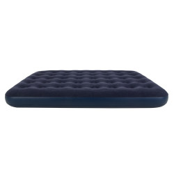 MATERAC DMUCHANY POMPOWANY WELUROWY DWUOSOBOWY REST GRANATOWY 191x137 CM REST-DUBLE