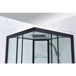 KABINA Z HYDROMASAŻEM WSH312A MLECZNA 80x80 CM WSH312A-80