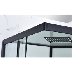 KABINA Z HYDROMASAŻEM WSH312A MLECZNA 80x80 CM WSH312A-80