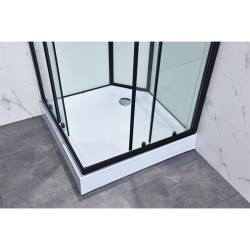 KABINA Z HYDROMASAŻEM WSH312A MLECZNA 80x80 CM WSH312A-80