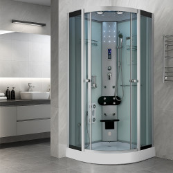 KABINA PRYSZNICOWA Z HYDROMASAŻEM i SAUNĄ WSH7118WS 100x100 CM WSH7118WS-100