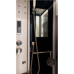WSH7716 KABINA Z HYDROMASAŻEM BLACK WSH7716-120X85