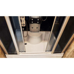 WSH7716 KABINA Z HYDROMASAŻEM BLACK WSH7716-120X85
