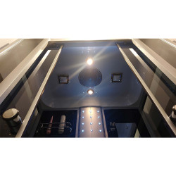 WSH7716 KABINA Z HYDROMASAŻEM BLACK WSH7716-120X85