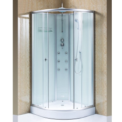 KABINA PRYSZNICOWA Z HYDROMASAŻEM WSH7703A CHROM 80x80 CM WSH7703A-80