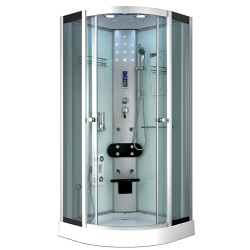 KABINA PRYSZNICOWA Z HYDROMASAŻEM WSH7180W BIAŁA 80x80 CM WSH7180W-WH-80