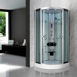 KABINA PRYSZNICOWA Z HYDROMASAŻEM WSH7180W BIAŁA 80x80 CM WSH7180W-WH-80