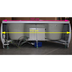 KABINA PRYSZNICOWA Z HYDROMASAŻEM WSH7128 125x90 CM WSH7128-125X90