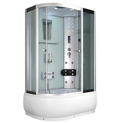 KABINA PRYSZNICOWA Z HYDROMASAŻEM WSH7106RW PRAWA BIAŁA 120x80 CM WSH7106RW-WH-120X80
